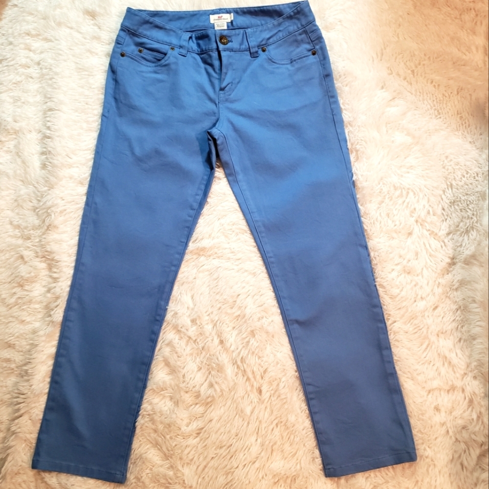 Women's Vineyard Vines Blue Crop Ankle Pants Size:4